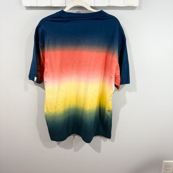 Scotch & Soda Men’s Tie Dye Cotton Tee XL Blue Yellow Orange - Picture 4 of 5